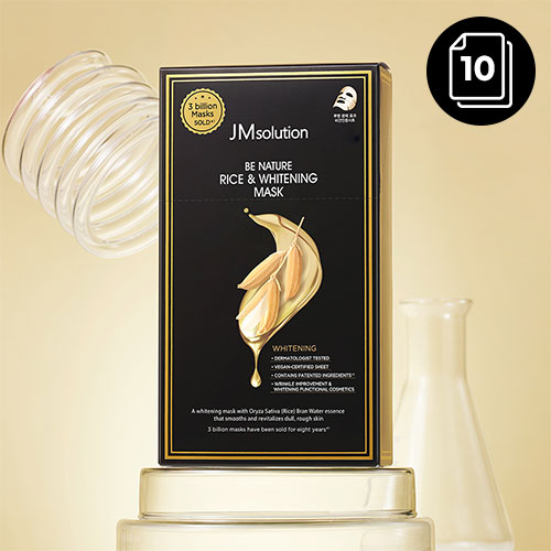 JMsolution Be Nature Rice & Whitening Mask 10ea